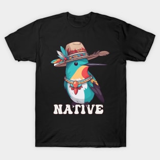 Native American Indigenous Hummingbird T-Shirt